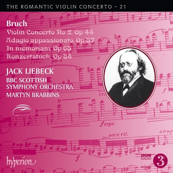 Jack Liebeck, BBC Scottish Symphony Orchestra, Martyn Brabbins - Bruch: Violin Concerto No 2, Op 44 | Adagio Appassionato, Op 57 | In Memorian, Op 65 | Konzertstück, Op 84 (CD)