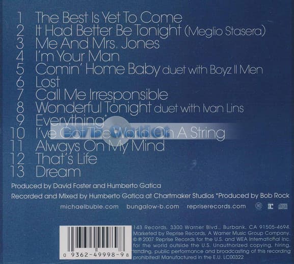 Michael Bublé - Call Me Irresponsible (CD)