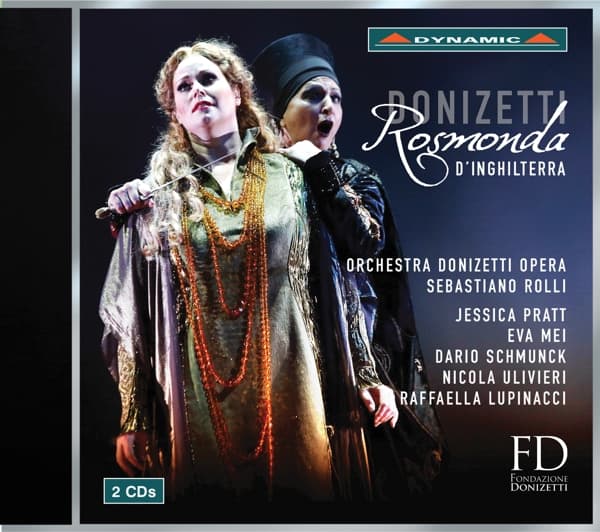 Jessica Pratt, Eva Mei, Dario Schmunck, Nicola Ulivieri, Raffaella Lupinacci, Orchestra Donizetti Opera, Coro Donizetti Opera, Sebastiano Rolli, Fabio Tartari - Donizetti: Rosmonda D'inghilterra (2 CD)
