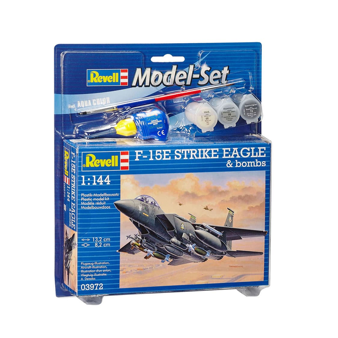 Revell Model Set F-15E Strike Eagle - Incl. Basiskleuren Verf