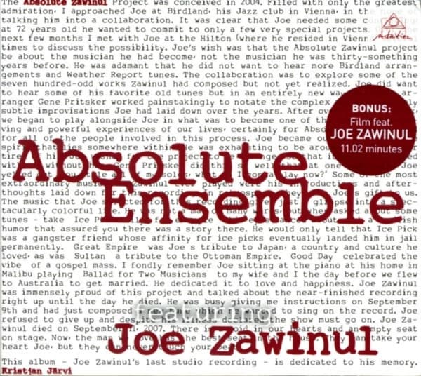 Absolute Ensemble Featuring Joe Zawinul - Absolute Ensemble (CD)