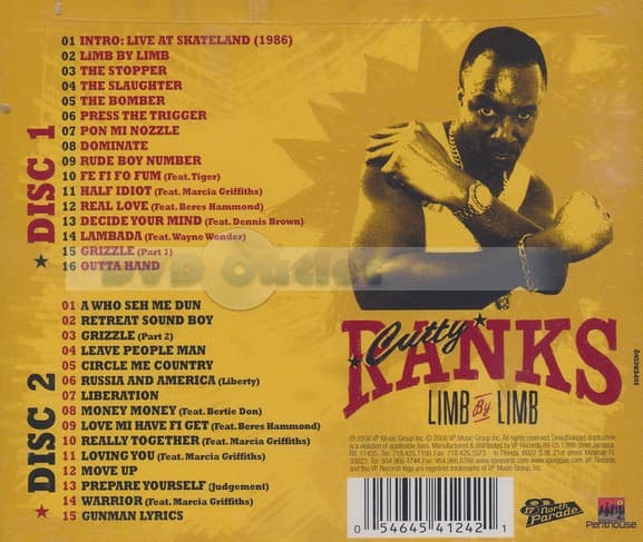 Cutty Ranks - Limb By Limb - Reggae Antholog