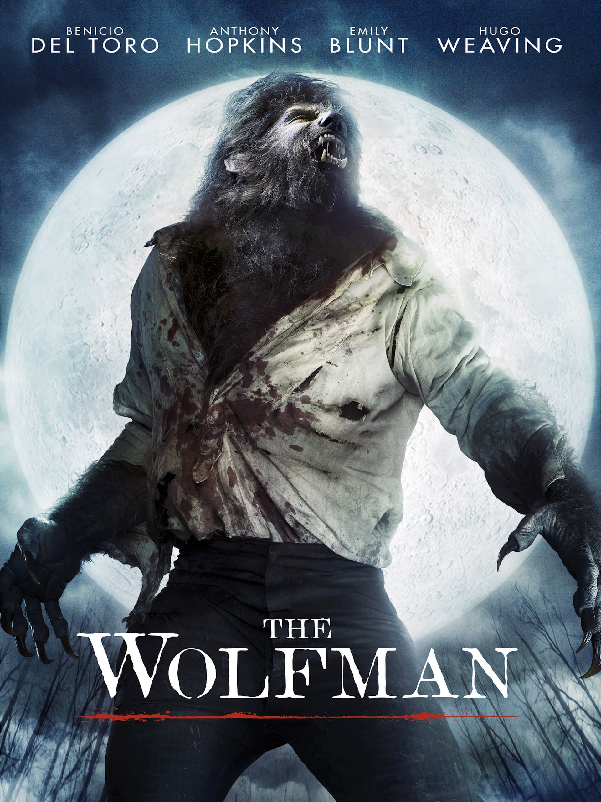 Del Toro,hopkins,blunt,weaving,chaplin,malik - Wolfman