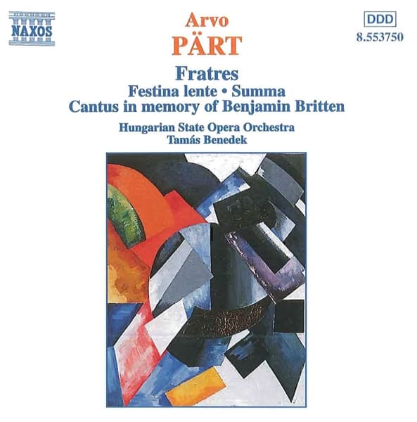 Hungarian State Orchestra, Tamás Benedek - Pärt: Fratres | Festina Lente | Summa (CD)