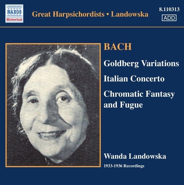 Wanda Landowska - J.S. Bach: Goldberg Varations (1933) (CD)