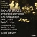 Royal Liverpool Philharmonic Orchestra, Jonathan Small, Nicholas Cox, Alan Pendlebury, Gerard Schwarz - Strauss: Symphonia Domestica | Eine Alpensinfonie | Oboe Concerto | Duett-Concertino (2 CD)