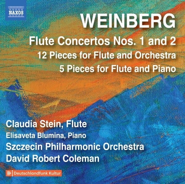 Claudia Stein, Elisaveta Blumina, Orkiestra Symfoniczna Filharmonii Im. Mieczyslawa Karlowicza W Szczecinie, David Robert Coleman - Weinberg: Flute Concertos Nos. 1 And 2 - 12 Pieces For Flute (CD)