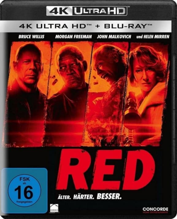 Willis, Bruce / Freeman, Morgan / Mirren, Helen / Malkovich, John - Red 1 (4k Uhd)