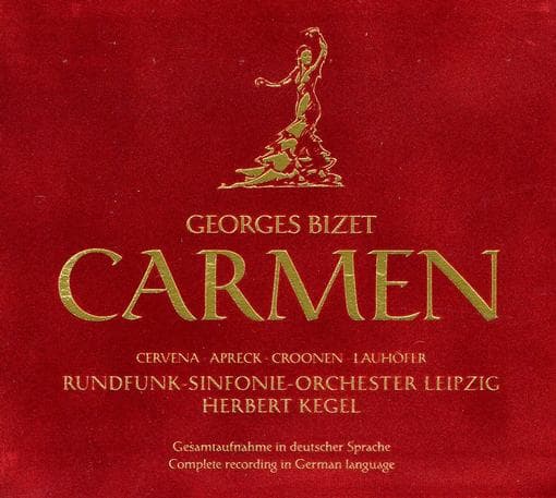 Sona cervená, Rolf Apreck, Maria Croonen, Robert Lauhöfer, Rundfunk-Sinfonie-Orchester Leipzig, Herbert Kegel - Carmen (Complete Recording In German Language) (2 CD) (Remastered)