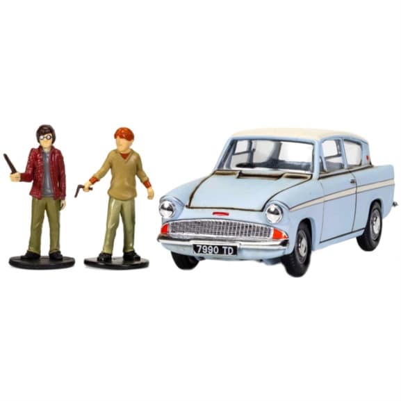 Harry Potter - Harry Potter - Enchanted Ford Anglia W/ Harry And Ron Figures Die Cast 1:43 Scale (Merchandise Collectible)