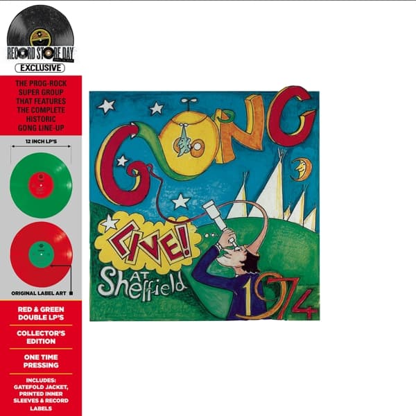 Gong - Live! At Sheffield 1974 (2 LP) (Coloured Vinyl) (Deluxe Edition) (Collector's Edition)