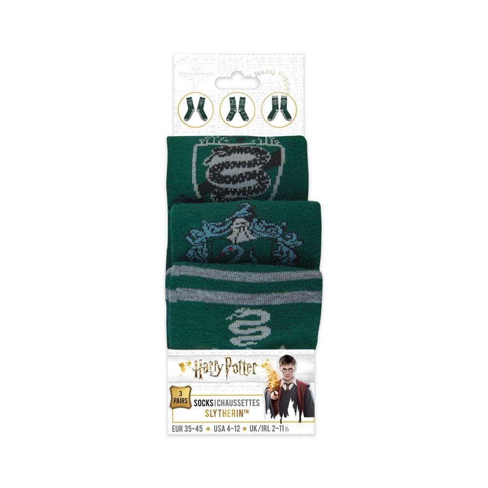 Harry Potter Slytherin Socks Set Of 3