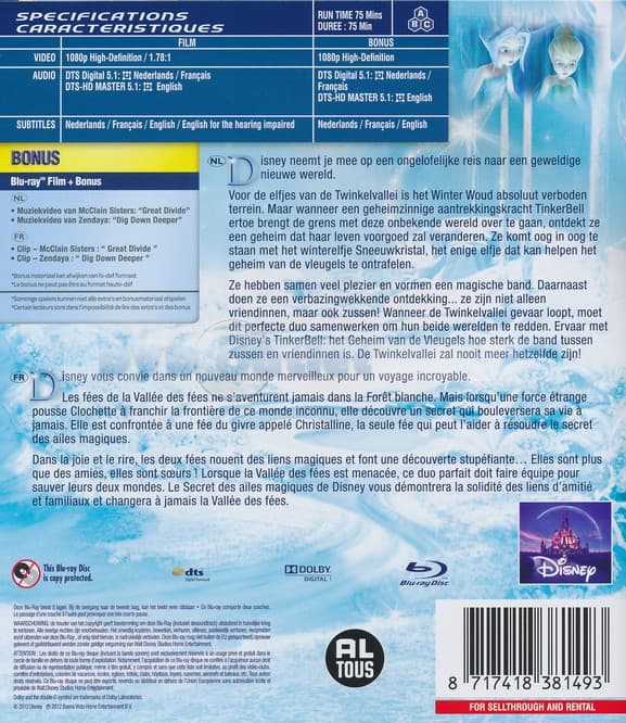 Tinkerbell - Het Geheim Van De Vleugels (Blu-ray)