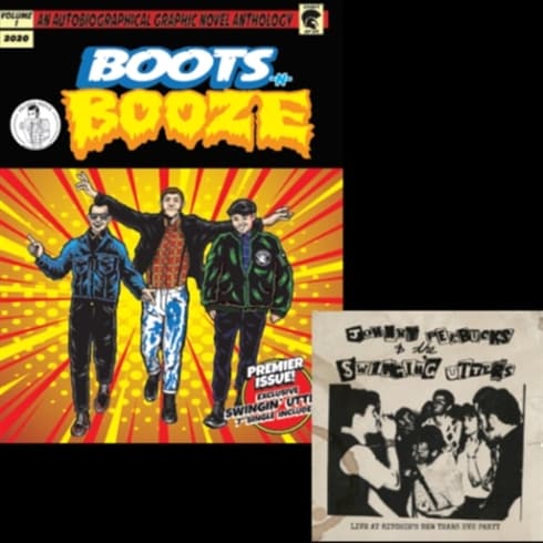 Swingin' Utters - (Beers) Boots N Booze Comic (7" Single)