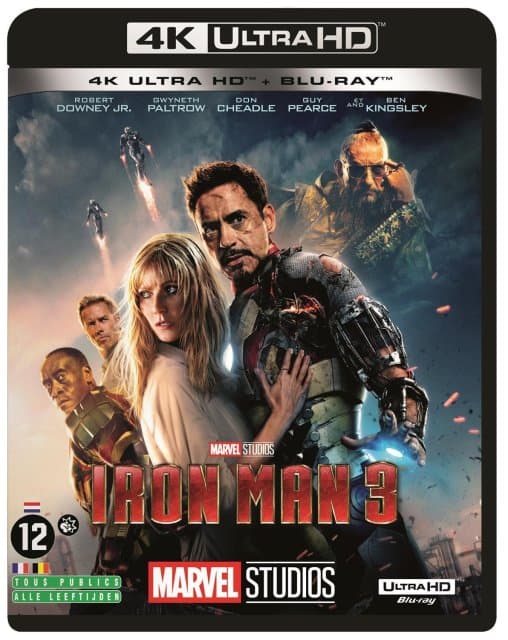 Iron Man 3  (4K Ultra HD Blu-ray) (Import geen NL ondertiteling)