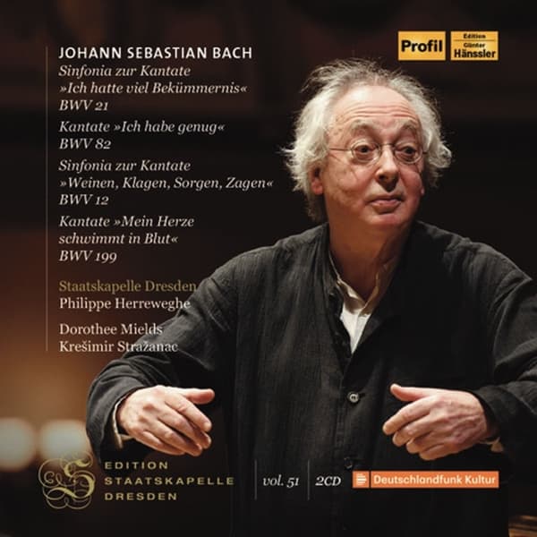 Dorothee Mields, Kresimir Strazanac, Sächsische Staatskapelle Dresden, Philippe Herreweghe - Edition Staatskapelle Dresden, Vol. 51: J.S. Bach (2 CD)