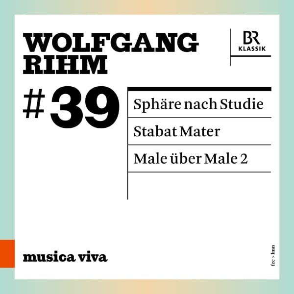 Christian Gerhaher, Tabea Zimmermann, Jörg Widmann - Rihm: Sphäre Nach Studie | Stabat Mater | Male Über Male 2 (CD)