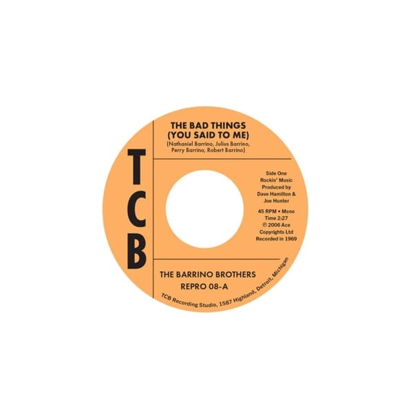 The Barrino Brothers - Bad Things (You Said To Me) (7" Single)