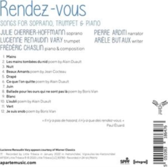 Julie Cherrier-Hoffmann & Frédéric Chaslin - Rendez-Vous (CD)