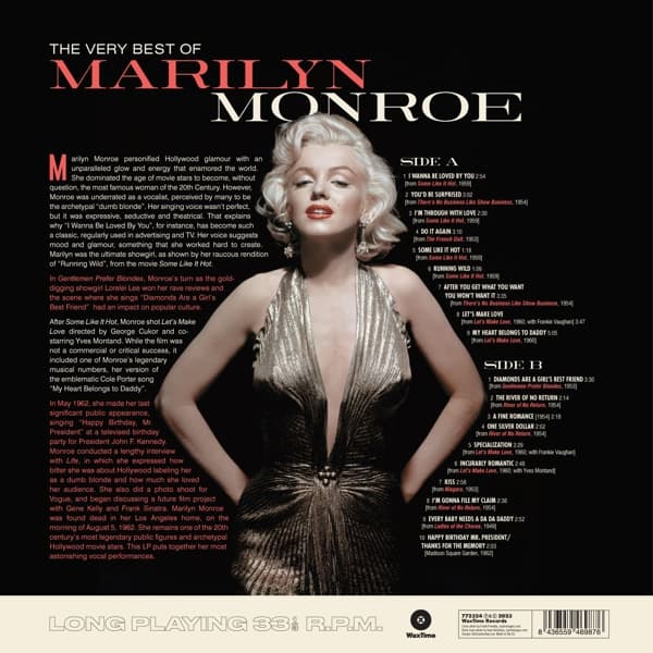 Marilyn Monroe - The Very Best Of Marilyn Monroe (LP)
