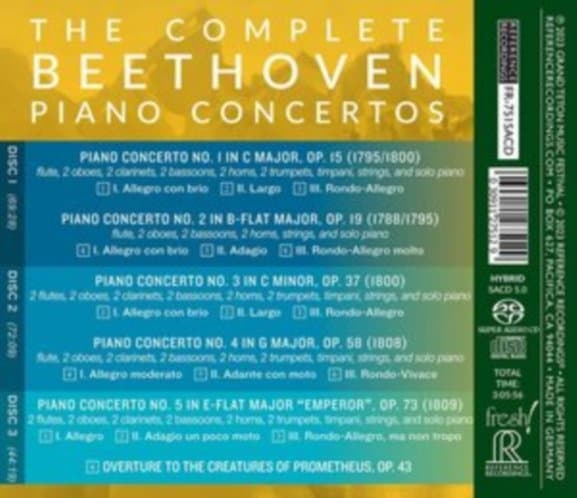 Garrick Ohlsson, Grand Teton Music Festival Orchestra - The Complete Beethoven Piano Concertos (3 Hybrid SACD)