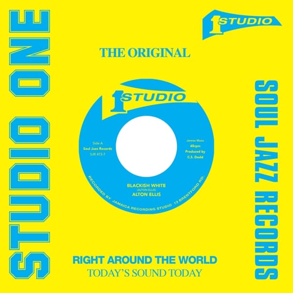 Alton Ellis & Sound Dimension - Blackish White / Blackish White Version (7" Single)
