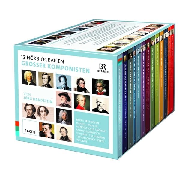 Gert Heidenreich, Martina Gedeck, Matthias Brand - 12 Audio Biographies Of Great Composers (46 CD)