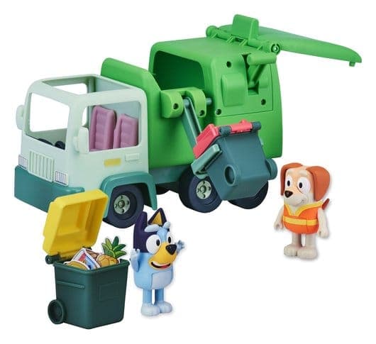 Bluey Vuilniswagen met Speelfiguren