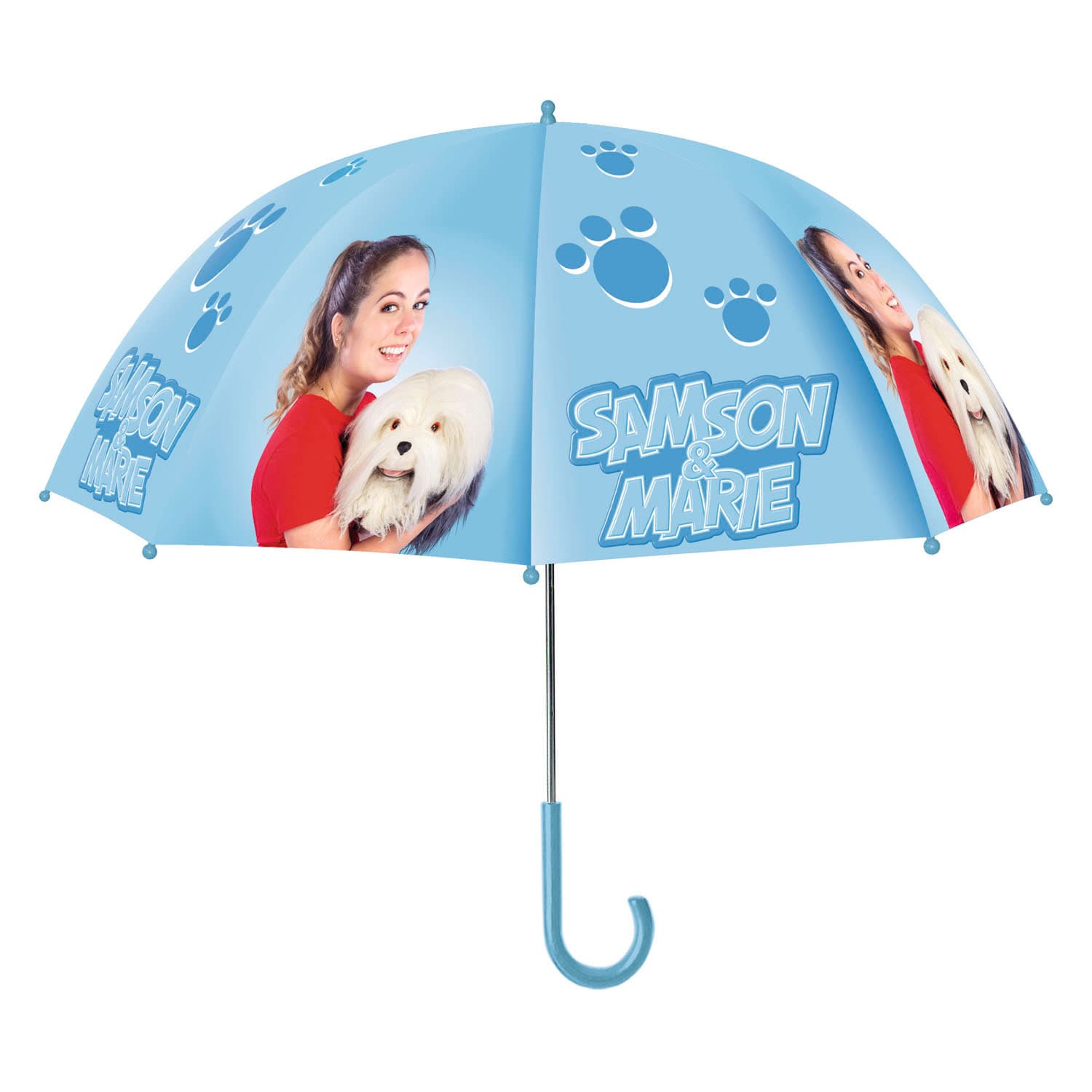 Samson en Marie paraplu