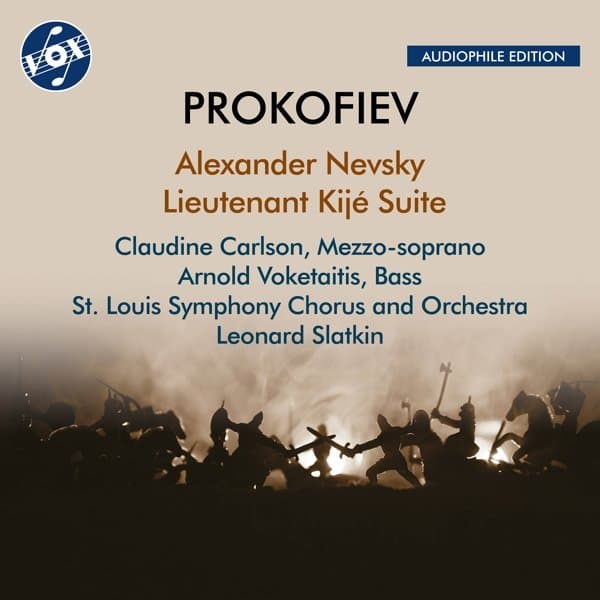 Claudine Carlson, Arnold Voketaitis, Saint Louis Symphony Chorus and Saint Louis Symphony Orchestra, Leonard Slatkin - Prokofiev: Alexander Nevsky | Lieutenant Kijé Suite (CD) (Remastered)