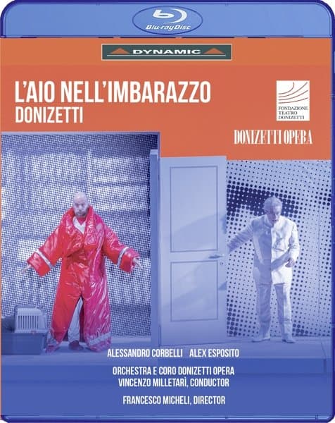 Alessandro Corbelli, Alex Esposito, Francesco Micheli - Donizetti: L'aio Nell'imbarazzo (Blu-ray)