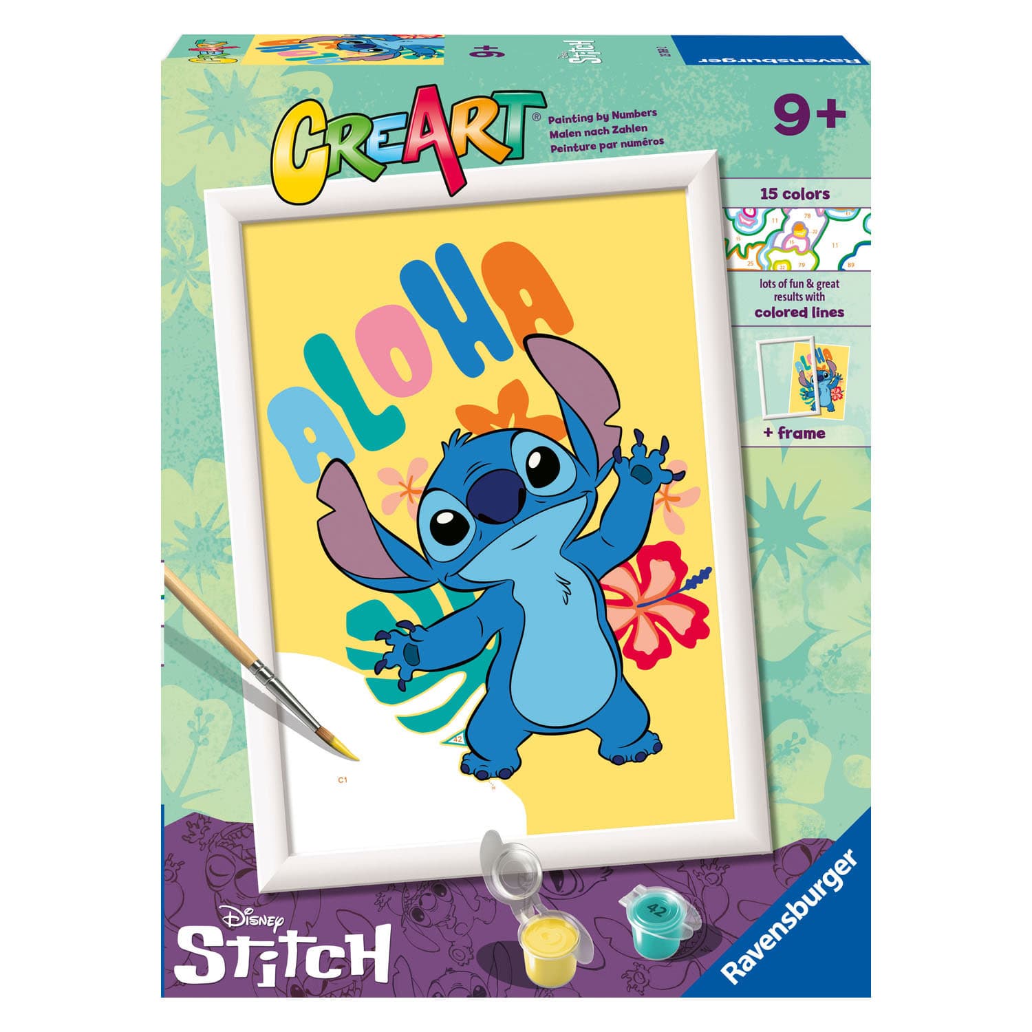Ravensburger CreArt Schilderen op Nummer - Aloha Stitch