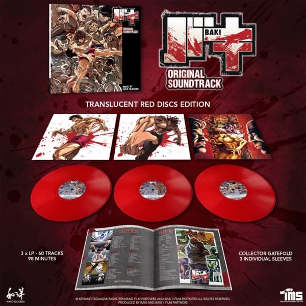 Kenji Fujisawa - Baki Original Soundtrack (3 LP) (Coloured Vinyl) (Remastered)