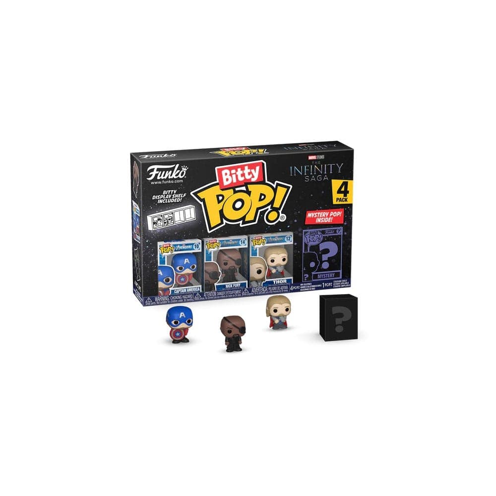 Funko Bitty Pop!: - Marvel- Capt. America 4pk