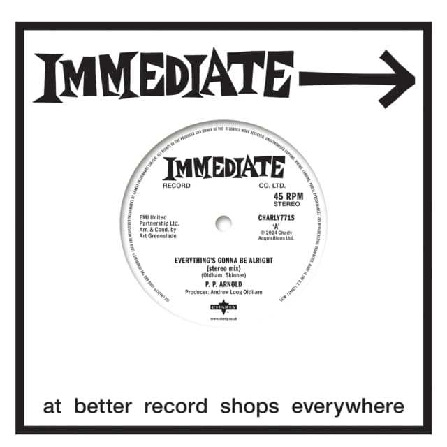 P.P. Arnold - Everything's Gonna Be Alright (Stereo Mix) / Everything's Gonna Be Alright (Instrumental) (7" Single)