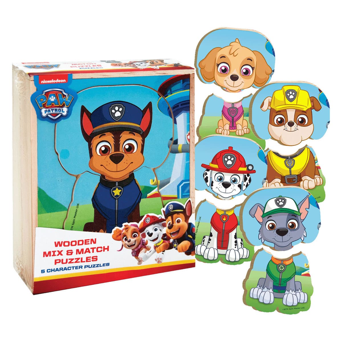 PAW Patrol Houten Mix & Match Puzzel