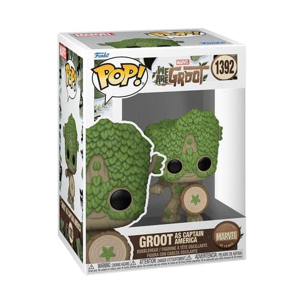 We Are Groot Pop! Movies Vinyl Figure Captain America 9 Cm