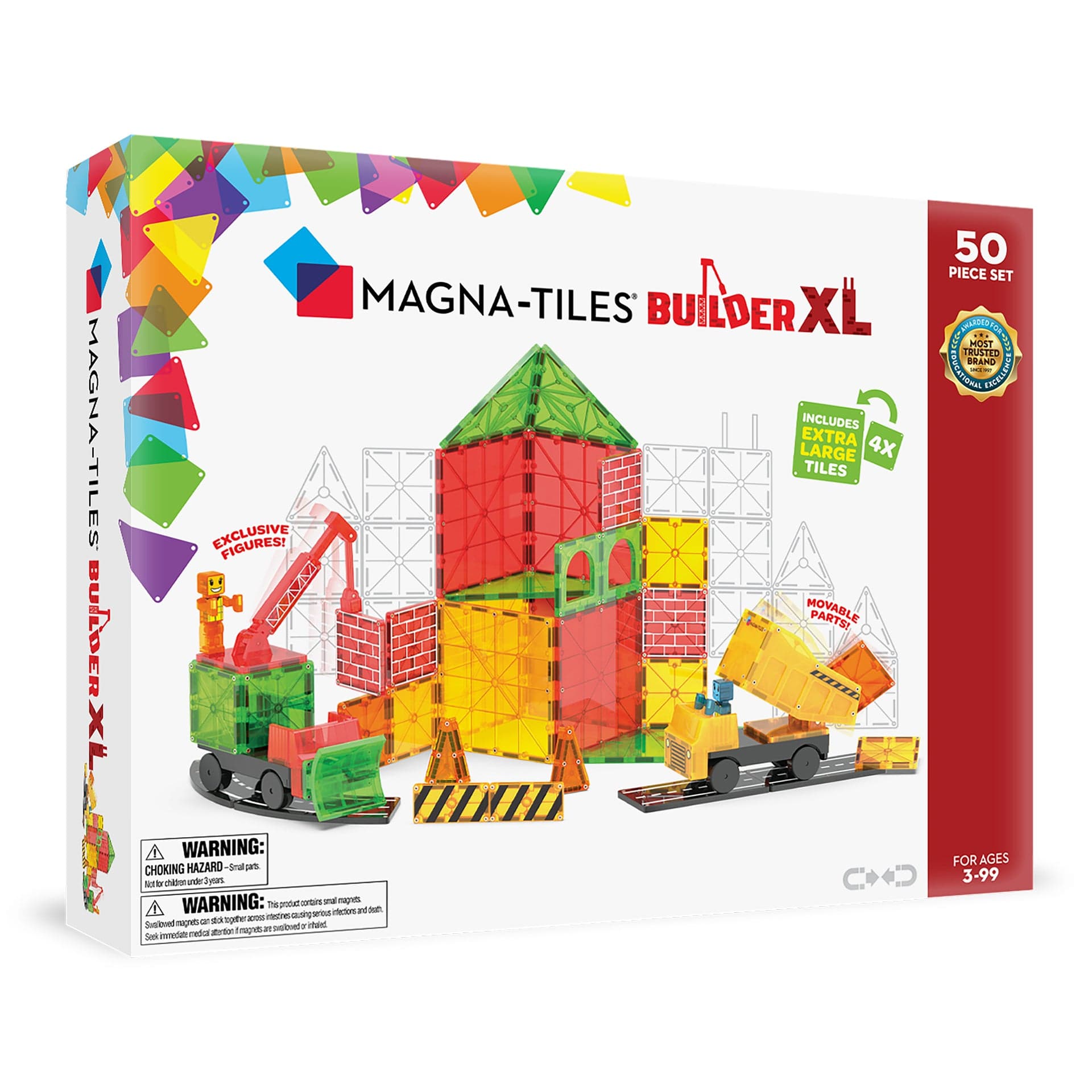Magnatiles - Builder - XL Set - 50-delig