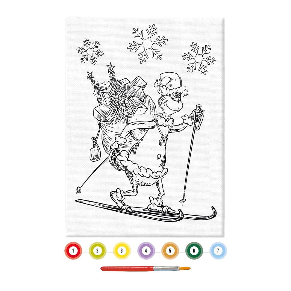 Canvas Schilderen op Nummer Grinch