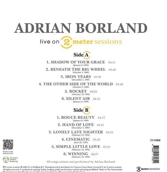 Adrian Borland - Live On 2 Meter Sessions (LP)