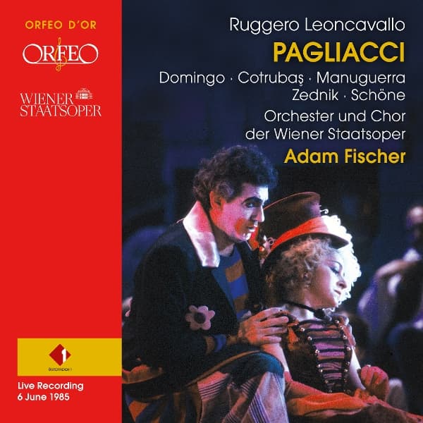 Placido Domingo, Ileana Cotrubas, Matteo Manuguerra, Heinz Zednik, Wolfgang Schone, Orchester Der Wiener Staatsoper, Adam Fischer - Leoncavallo: Pagliacci (CD)