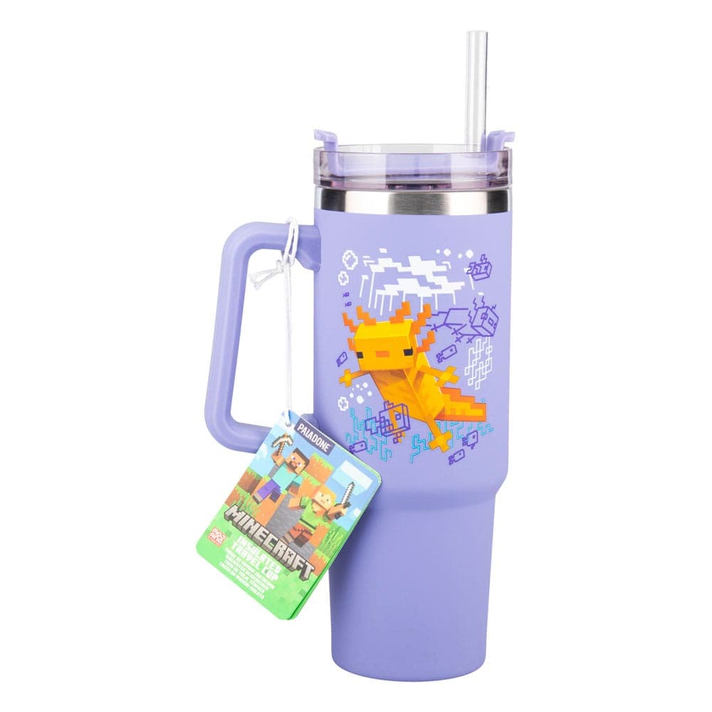 Minecraft - Purple - Travel Mug Xl 900ml With Stra