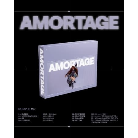Jisoo - Mini Album [Amortage] Exclusive Edition (Purple, Black Ver)