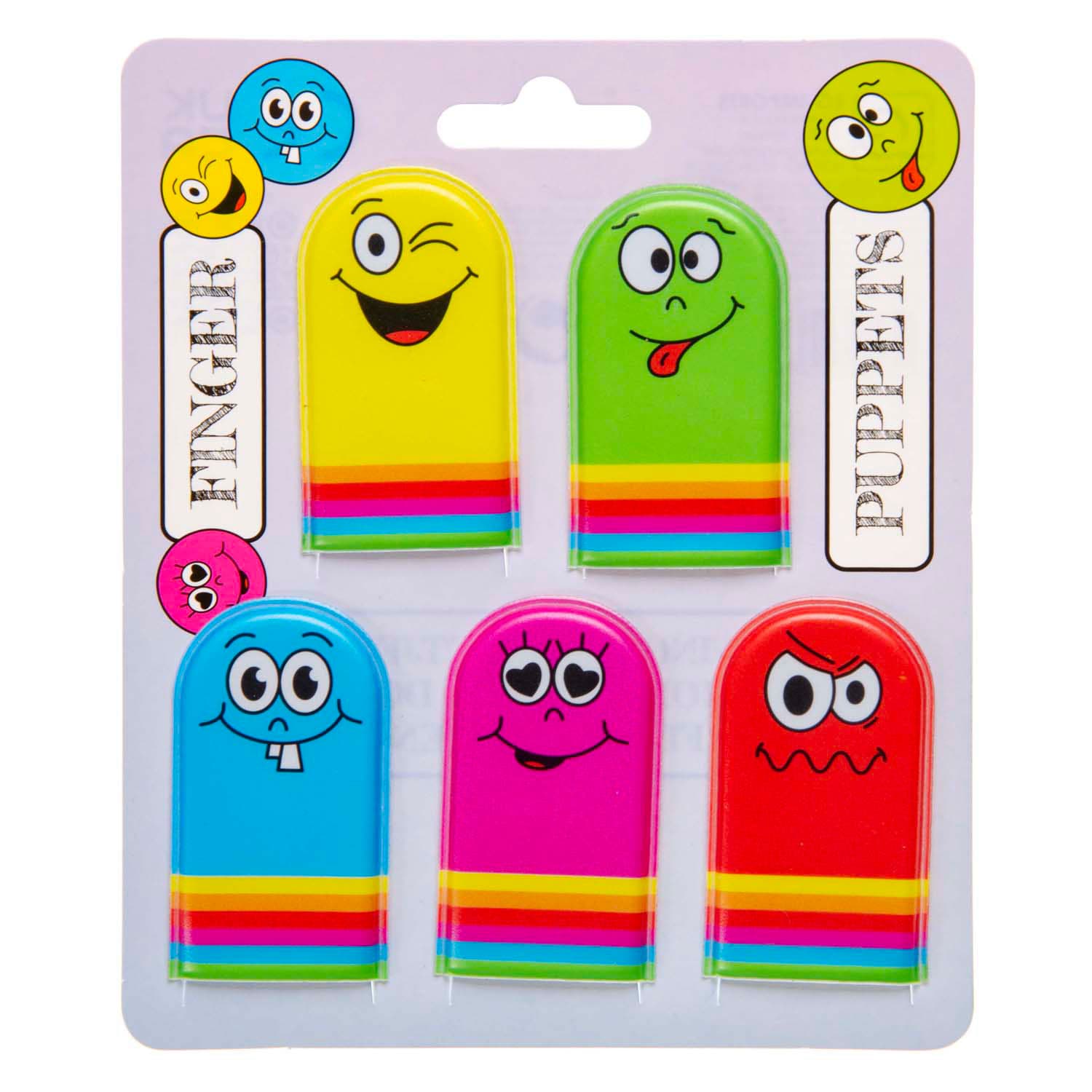 Vingerpoppetjes Gezichtjes, 5st.