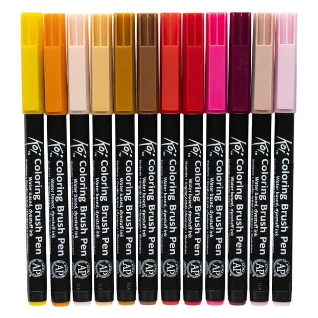 Sakura Koi Coloring Brush Pen Set, 24 Kleuren