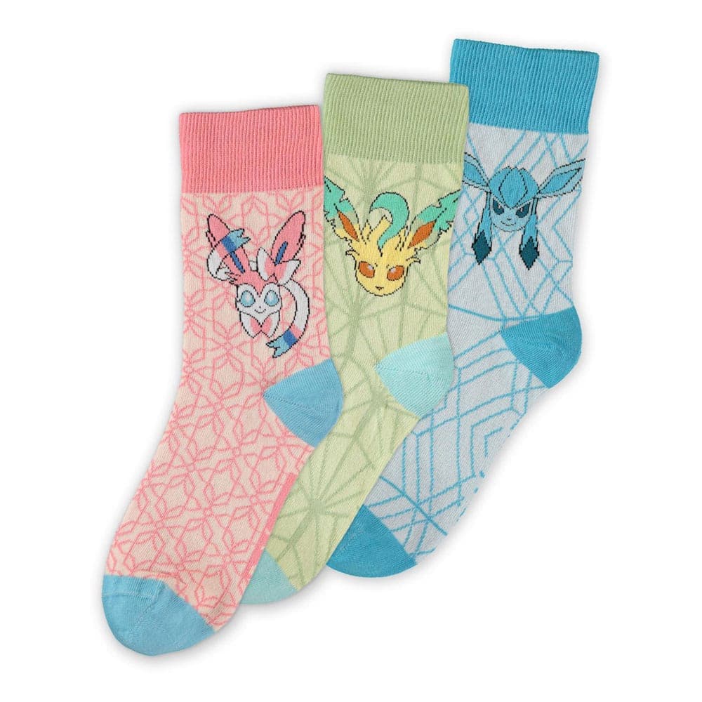 Pokemon Eevee Evolution Women\\'s Socks Multicoloured Fan Merch, Gaming, Multi-col