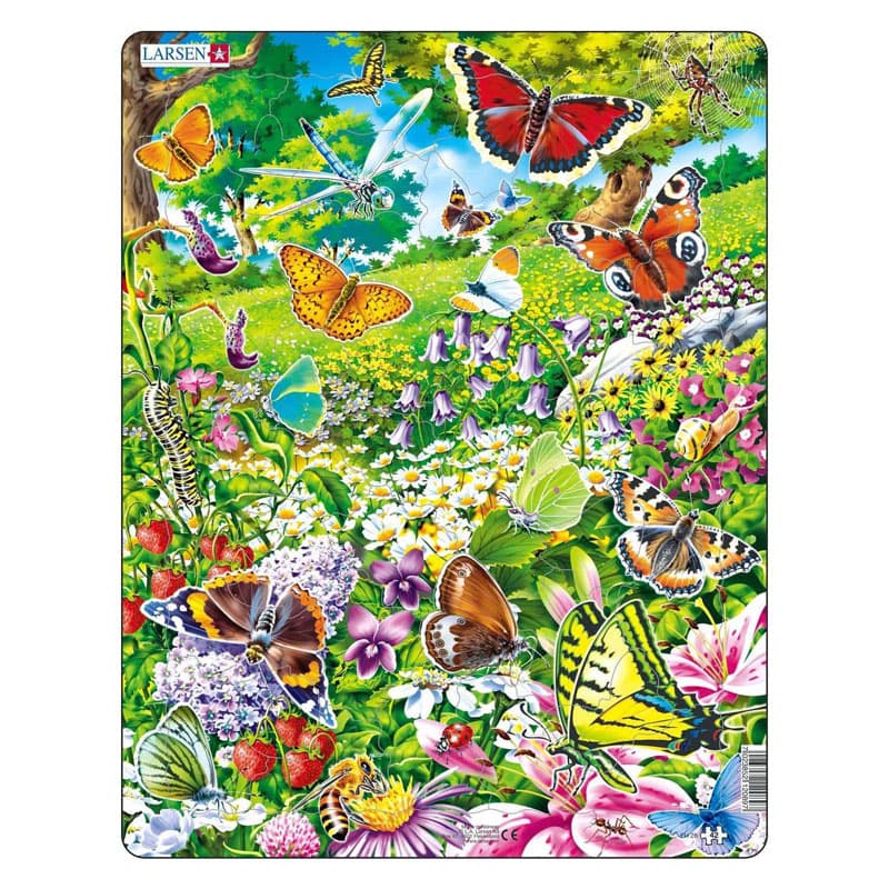 Larsen Legpuzzel Dieren - Vlinders, 42st.