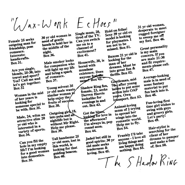 Shadow Ring - Wax-Works Echoes (LP)