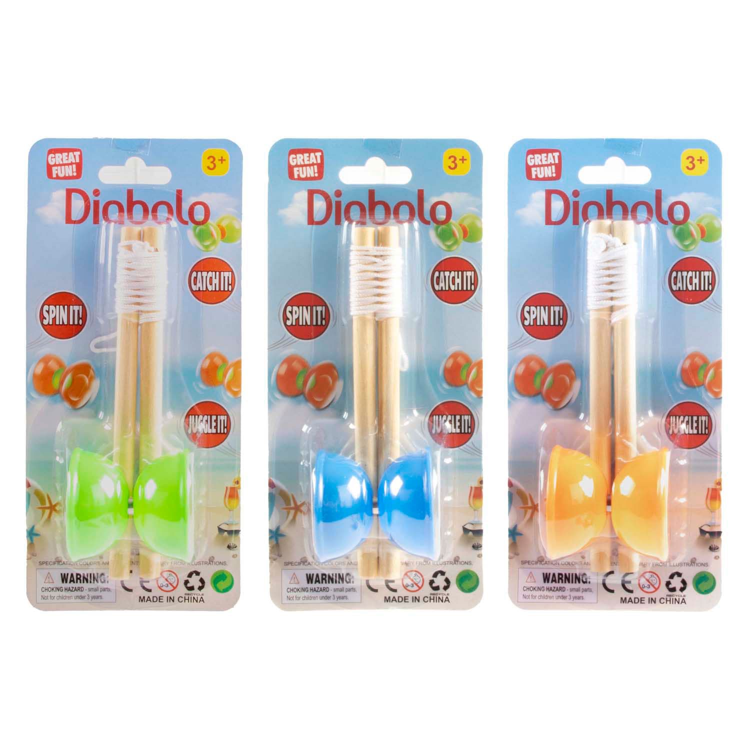 Houten Diabolo, 16cm