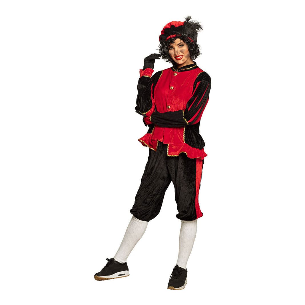 Kostuum Piet rood (M)
